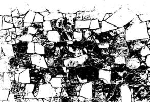 Rustic cracked texture with many cracks and scratches. Abstract background. Broken and damaged surface. vector