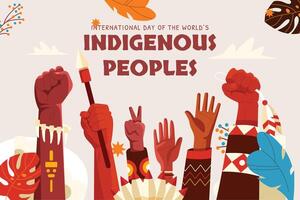 Indigenous Peoples Day. Holiday concept. Template for background, banner, card. vector