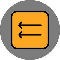 left arrow icon vector