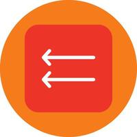 left arrow icon vector