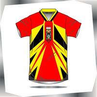 Background , jersey sport shirt template design for soccer Sport, basket ball, running uniform in front view, Shirt mockup , design very simple and easy to custom vector