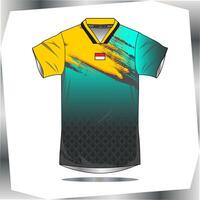 Background , jersey sport shirt template design for soccer Sport, basket ball, running uniform in front view, Shirt mockup , design very simple and easy to custom vector