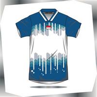 Background , jersey sport shirt template design for soccer Sport, basket ball, running uniform in front view, Shirt mockup , design very simple and easy to custom vector