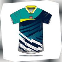 Background , jersey sport shirt template design for soccer Sport, basket ball, running uniform in front view, Shirt mockup , design very simple and easy to custom vector