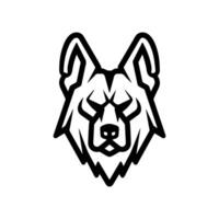 Cerberus icon or modern line symbol. line art and icon design with bold outline. Black and white Pixel Perfect minimalistic symbol isolated white background. Silhouette simple thin sign vector