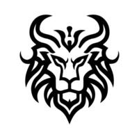 Manticore icon or modern line symbol. line art and icon design with bold outline. Black and white Pixel Perfect minimalistic symbol isolated white background. Silhouette simple thin sign vector