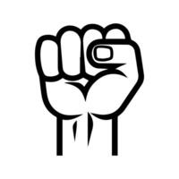 punch icon or modern line symbol. line art and icon design with bold outline. Black and white Pixel Perfect minimalistic symbol isolated white background. Silhouette simple thin sign vector