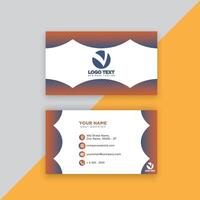 Print perfectional business card for your business. vector