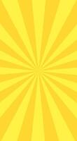 Yellow vertical banner with Sun rays, cellphone background, lines background, light vector