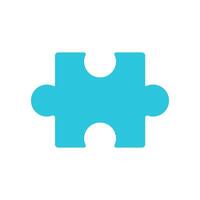 Puzzle Icon. Problem solving, Missing piece on white background. Symbol. vector