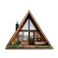 A frame house isolated on transparent background png