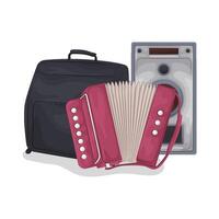 Illustration of accordion vector