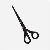 scissors icon silhouette on White Background vector