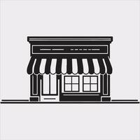 store locator silhouette drawing on White Background vector