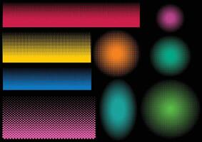 Halftone Bundle template vector