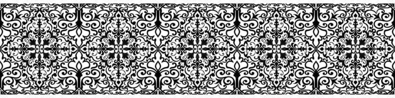 Seamless geometric border. Polynesian wrist tattoos Black bracelet pattern. Traditional Maori design for creating templates and printing patterns. vector