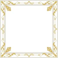 golden abstract frame Borders and corners Graphic Elements Abstract Elements vector