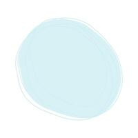 Spot with hand drawn stroke in trendy soft blue. Abstract background texture concept. Copy space. Isolated EPS. Lettering cards, poster, banner, social media or web, promo design idea. Template vector