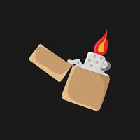 Lighter illustration on black color background vector
