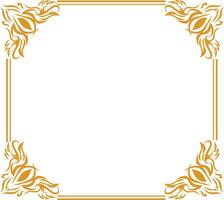 Golden frame background vector