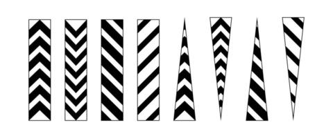 chevron arrow icon set. collection of arrow symbols. modern design isolated on white background vector