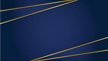 blue abstract background with gold and blue lines vector