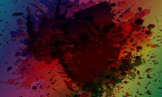 Abstract watercolor palette of dark colors, paint mix color background. vector