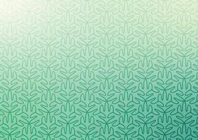 Gradient leaf green pattern line background vector