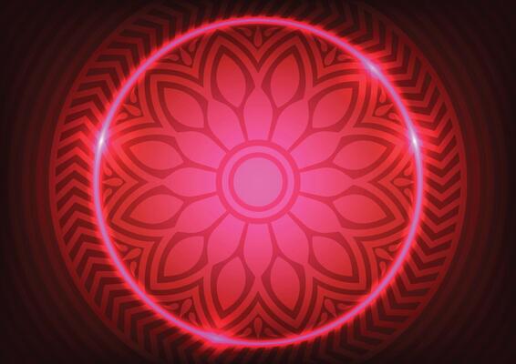 Abstract mandala pink flower digital background