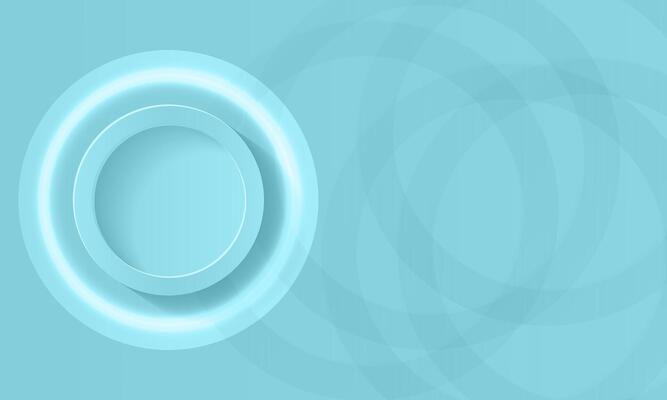 Green gradient background. Abstract circle papercut smooth color composition.