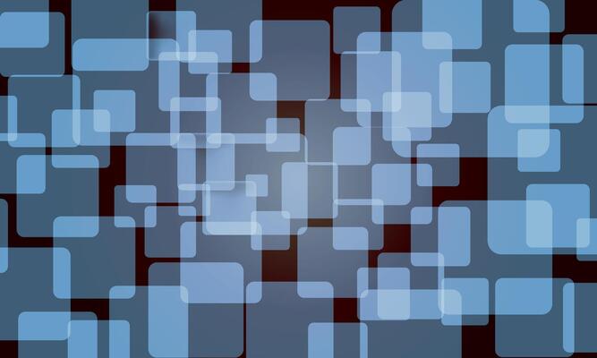 Abstract transparent square with dark background. bright soft glass.