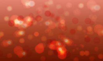 Defocused bokeh lights. circles abstract dark red background. vector