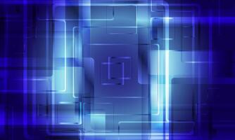 Smooth colorful abstract techno background. blue background. vector