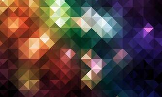 Abstract rainbow background consisting of colored triangles. mosaic color. vector