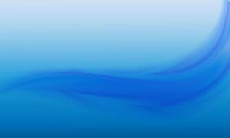 Flowing dark blue curve shape with soft gradient abstract background. vector