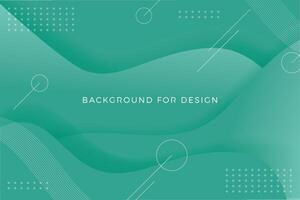 Abstract wave gradient blur background in pastel green background vector