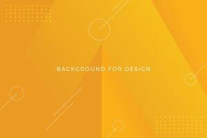 Yellow shape 3d ,line and circle shape abstract background vector