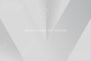 Gray 3d shape abstract background. vector