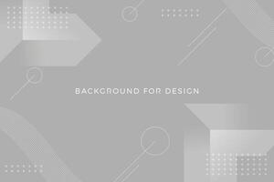 Gray shape 3d ,line and circle shape abstract background vector