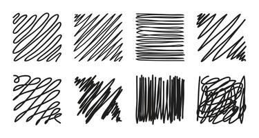 Sketch texture scribble collection. Hand drawn line pen hatching, doodle chalk sketchy clip art, freehand scribble line texture. vector