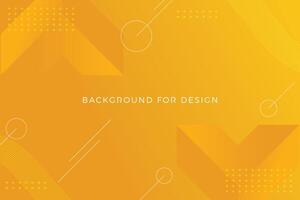 Yellow shape 3d ,line and circle shape abstract background,perfect for modern design projects vector