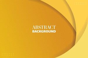 Paper layer circle yellow abstract background. illustration vector
