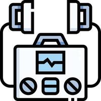 defribillator illustration design vector