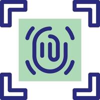 fingerprint scanner illustration design vector
