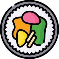 gimbap illustration design vector