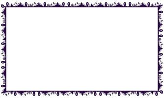 Hand drawn halloween frame template design vector