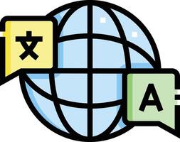language illustration design vector