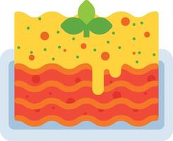 lasagna illustration design vector