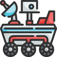moon rover illustration design vector