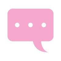 speech bubble message icon on white backgound vector